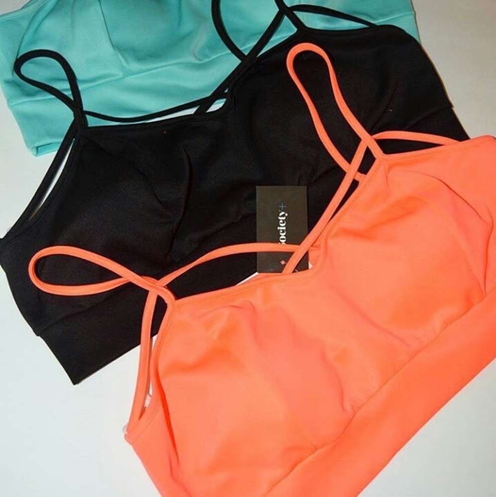 3x caged crop tops